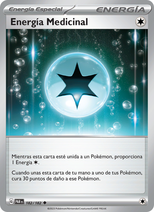 Energía Medicinal 182 — Paradox Rift (Spanish Pokémon TCG card)