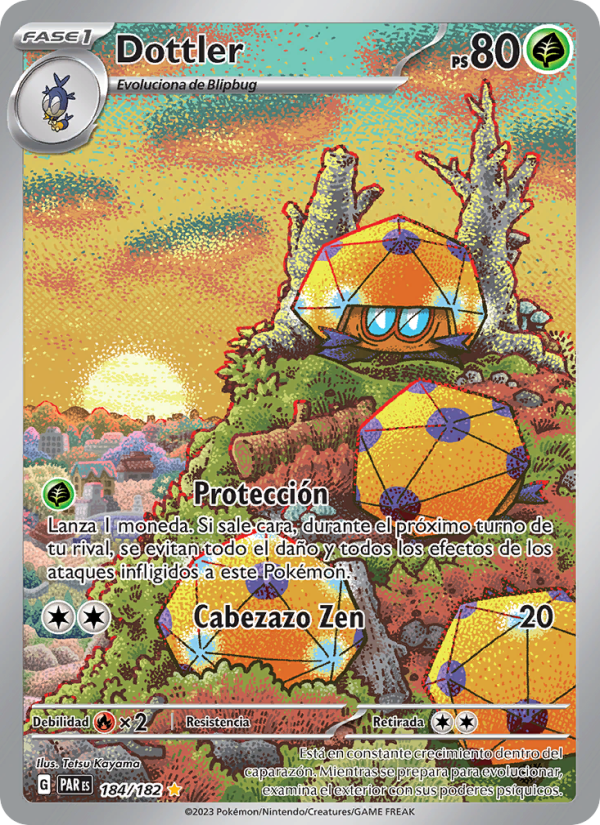 Dottler 184 — Paradox Rift (Spanish Pokémon TCG card)