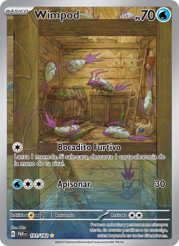 Wimpod 191 — Paradox Rift (Spanish Pokémon TCG card)
