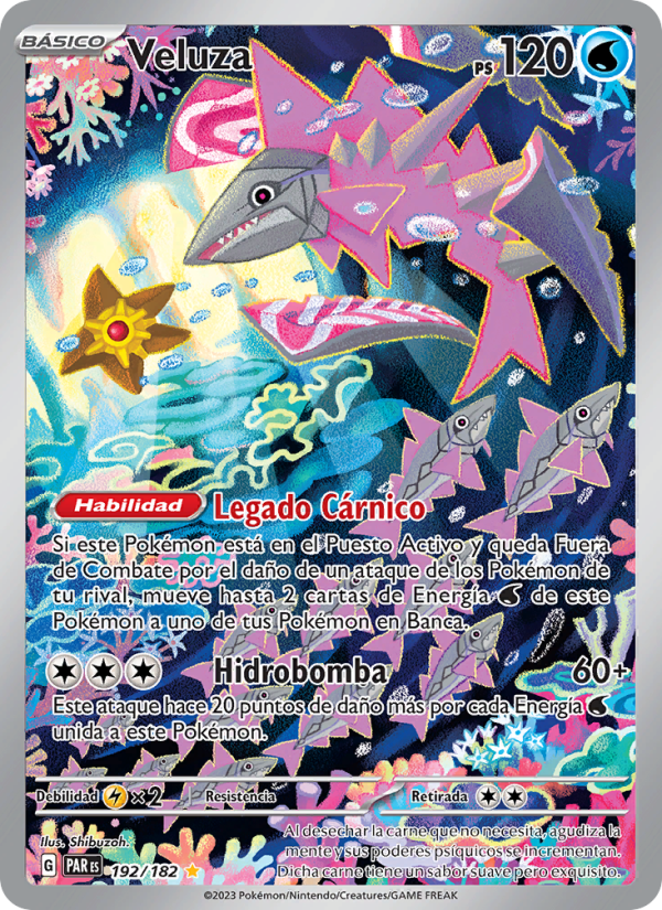 Veluza 192 — Paradox Rift (Spanish Pokémon TCG card)