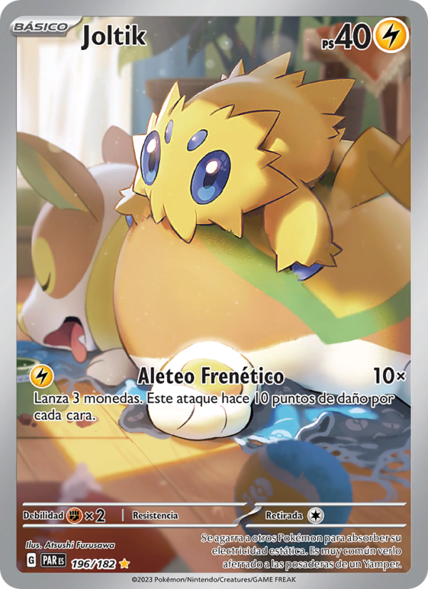 Joltik 196 — Paradox Rift (Spanish Pokémon TCG card)