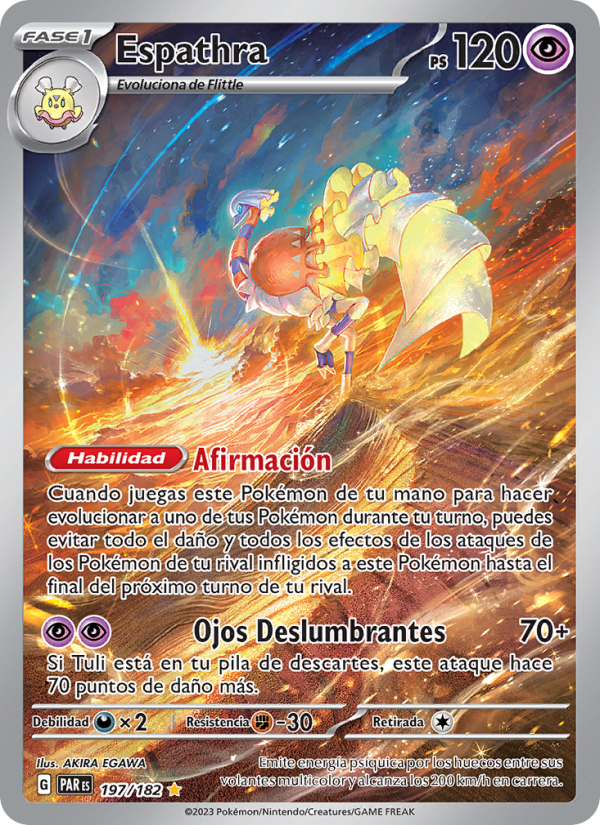 Espathra 197 — Paradox Rift (Spanish Pokémon TCG card)