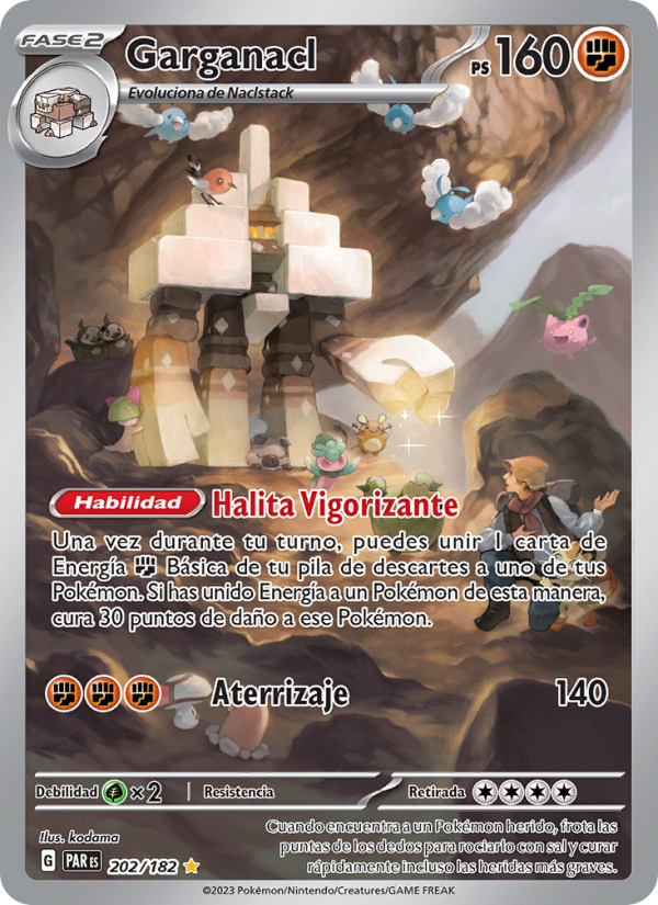 Garganacl 202 — Paradox Rift (Spanish Pokémon TCG card)