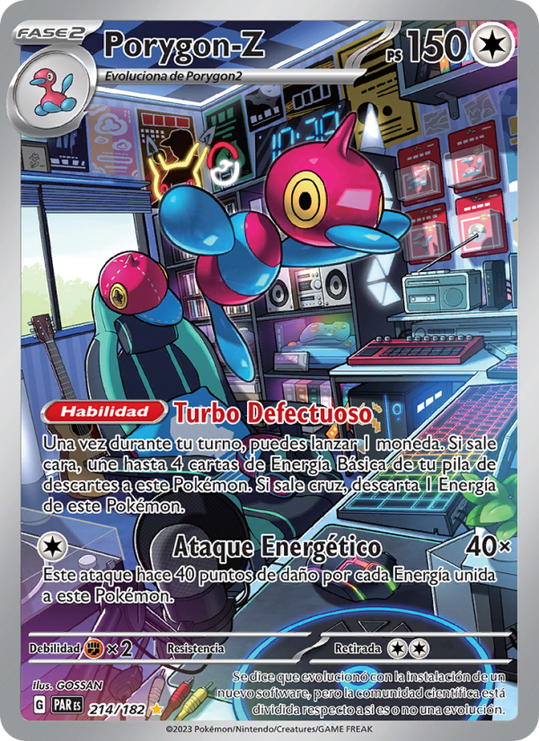 Porygon-Z 214 — Paradox Rift (Spanish Pokémon TCG card)