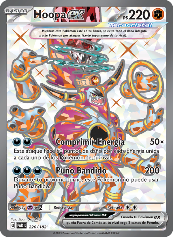Hoopa ex 226 — Paradox Rift (Spanish Pokémon TCG card)