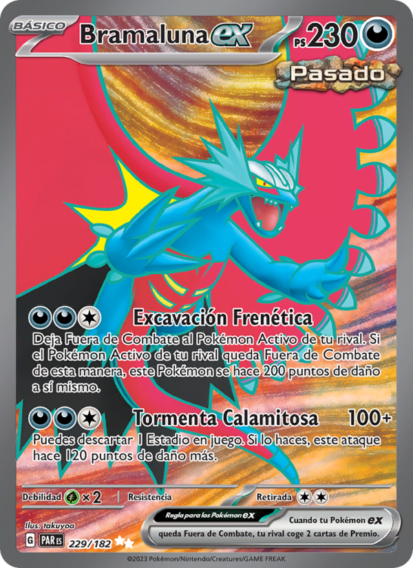 Bramaluna ex 229 — Paradox Rift (Spanish Pokémon TCG card)