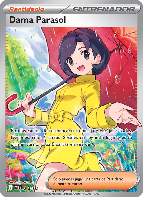 Dama Parasol 238 — Paradox Rift (Spanish Pokémon TCG card)