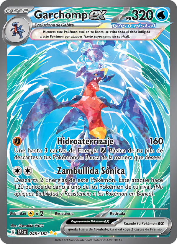 Garchomp ex 245 — Paradox Rift (Spanish Pokémon TCG card)