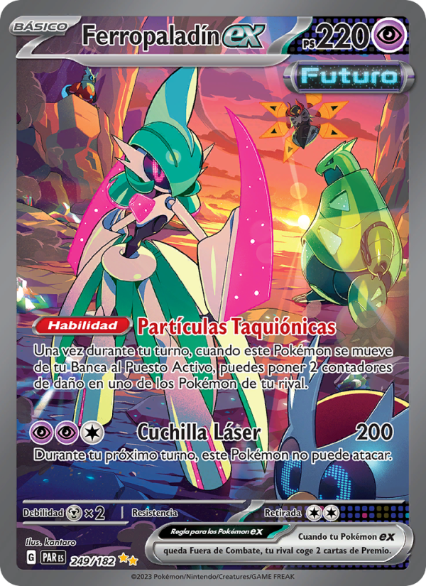 Ferropaladín ex 249 — Paradox Rift (Spanish Pokémon TCG card)