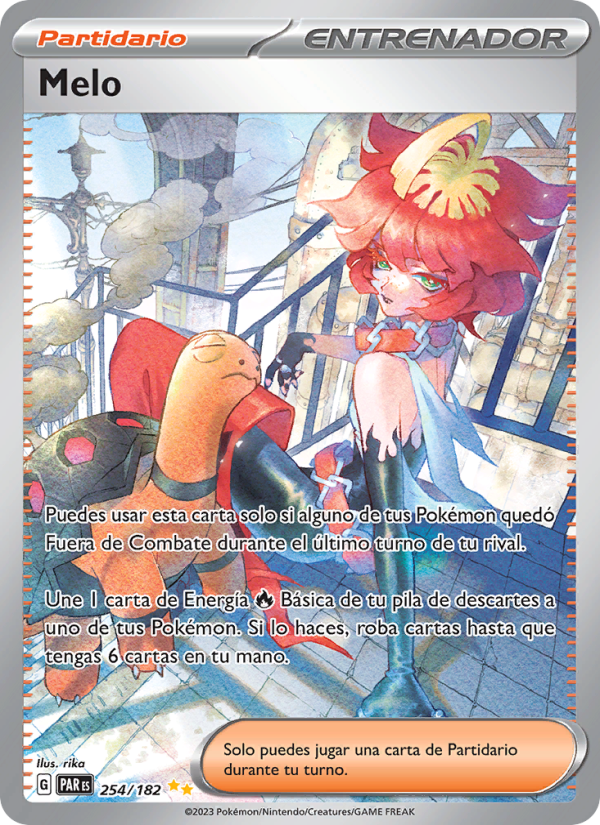 Melo 254 — Paradox Rift (Spanish Pokémon TCG card)