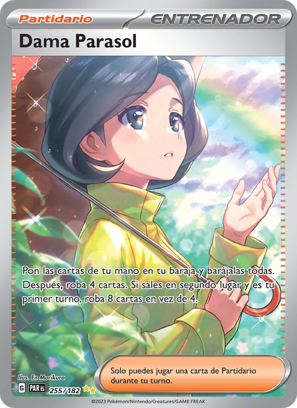 Dama Parasol 255 — Paradox Rift (Spanish Pokémon TCG card)