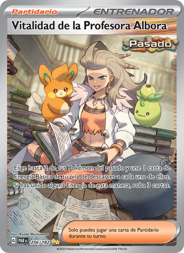 Vitalidad de la Profesora Albora 256 — Paradox Rift (Spanish Pokémon TCG card)