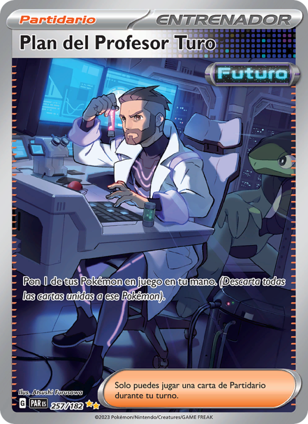 Plan del Profesor Turo 257 — Paradox Rift (Spanish Pokémon TCG card)