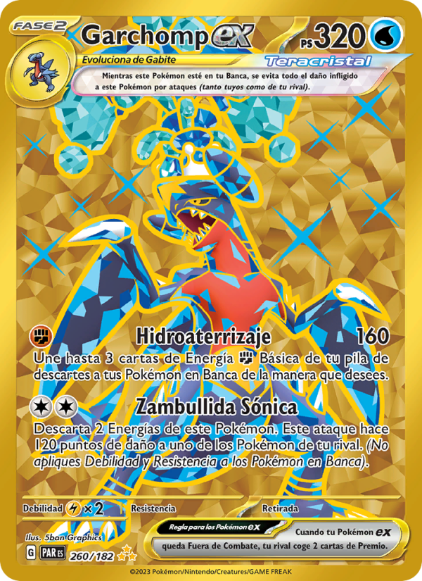 Garchomp ex 260 — Paradox Rift (Spanish Pokémon TCG card)