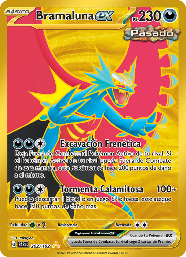 Bramaluna ex 262 — Paradox Rift (Spanish Pokémon TCG card)