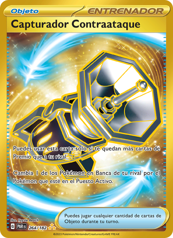 Capturador Contraataque 264 — Paradox Rift (Spanish Pokémon TCG card)