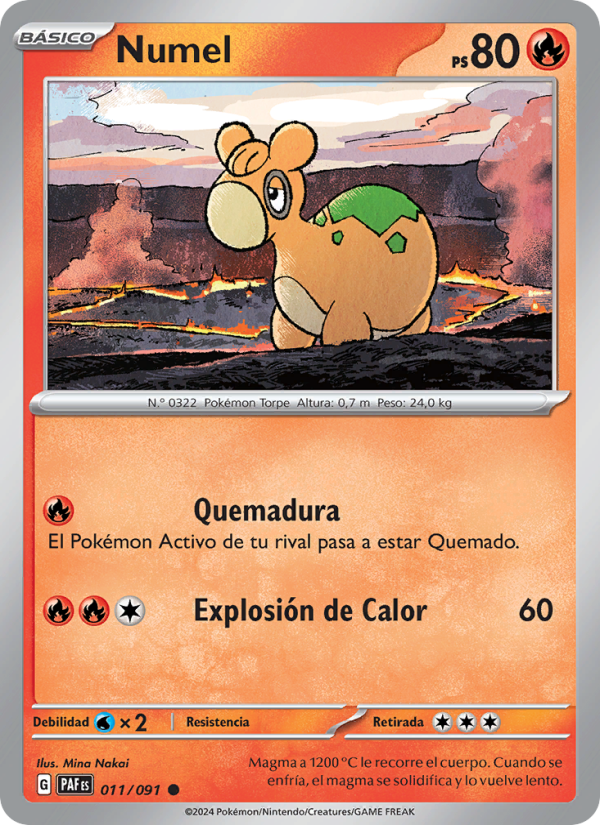 Numel 011 — Paldeas Schicksale (Spanish Pokémon TCG card)