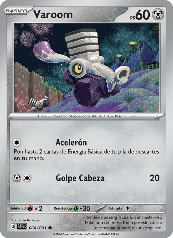 Varoom 064 — Paldeas Schicksale (Spanish Pokémon TCG card)