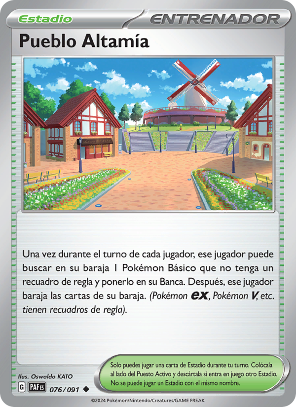 Pueblo Altamía 076 — Paldeas Schicksale (Spanish Pokémon TCG card)