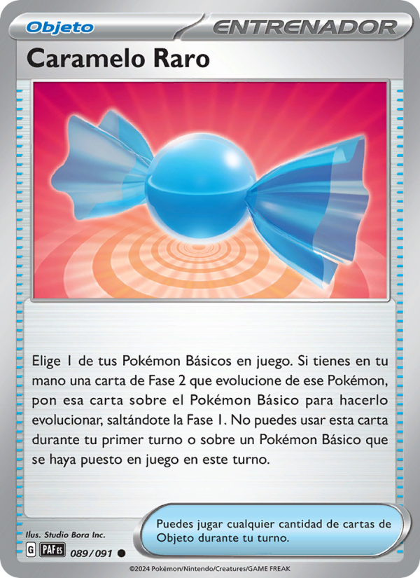 Caramelo Raro 089 — Paldeas Schicksale (Spanish Pokémon TCG card)