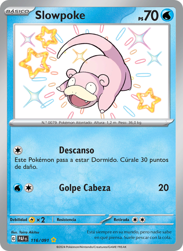 Slowpoke 116 — Paldeas Schicksale (Spanish Pokémon TCG card)