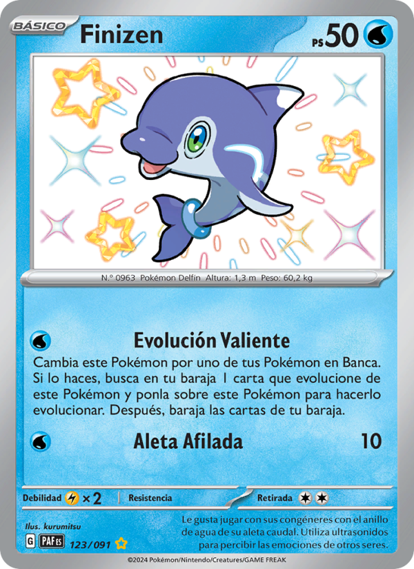 Finizen 123 — Paldeas Schicksale (Spanish Pokémon TCG card)