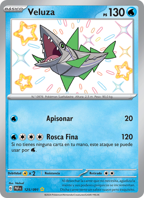 Veluza 125 — Paldeas Schicksale (Spanish Pokémon TCG card)