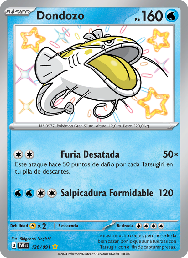 Dondozo 126 — Paldeas Schicksale (Spanish Pokémon TCG card)