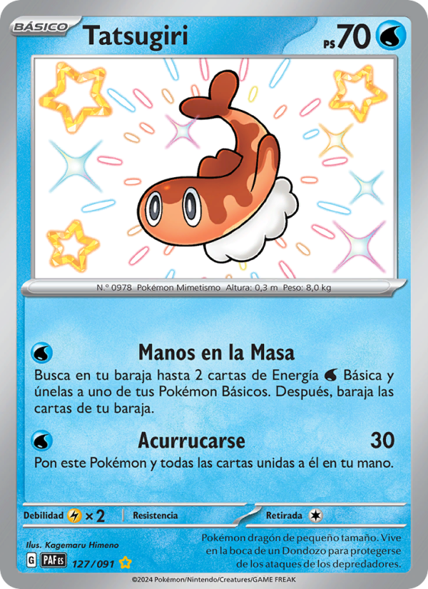 Tatsugiri 127 — Paldeas Schicksale (Spanish Pokémon TCG card)