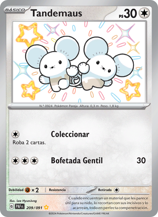 Tandemaus 209 — Paldeas Schicksale (Spanish Pokémon TCG card)