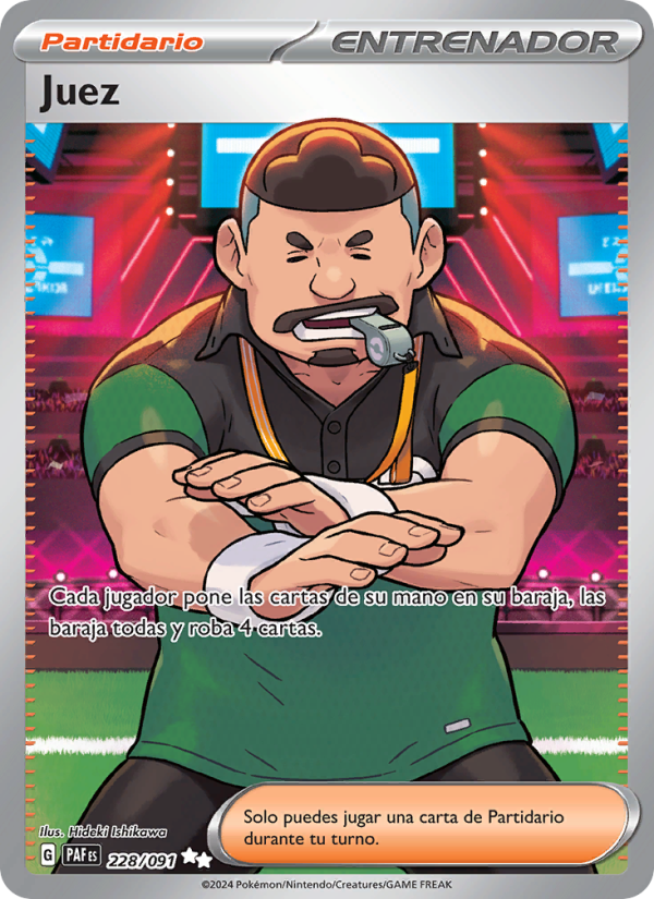 Juez 228 — Paldeas Schicksale (Spanish Pokémon TCG card)