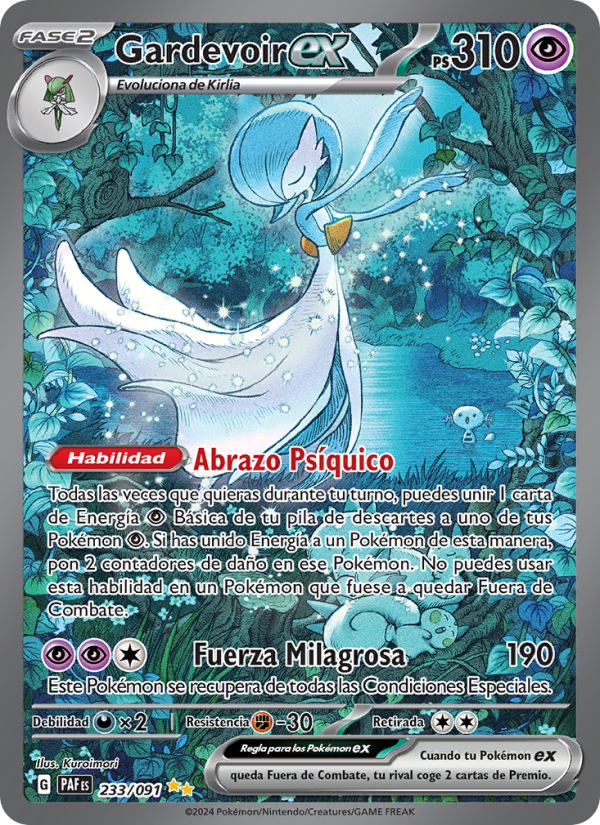 Gardevoir ex 233 — Paldeas Schicksale (Spanish Pokémon TCG card)