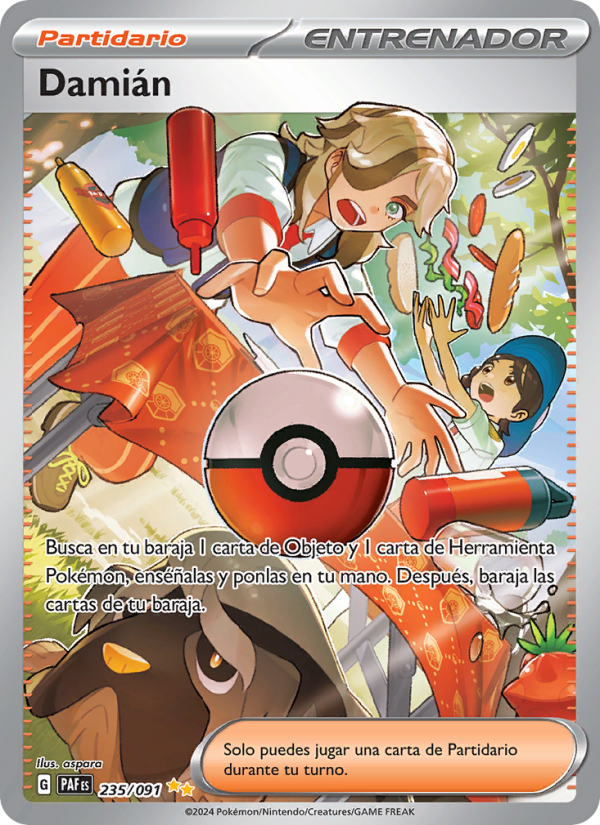 Damián 235 — Paldeas Schicksale (Spanish Pokémon TCG card)