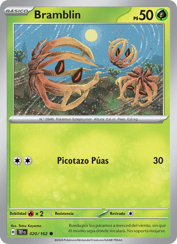 Bramblin 020 — Temporal Forces (Spanish Pokémon TCG card)
