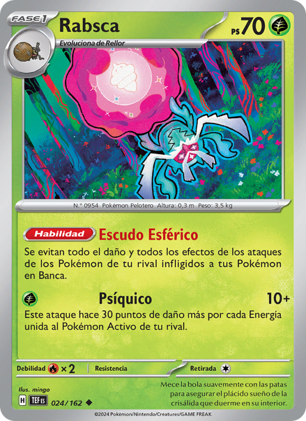 Rabsca 024 — Temporal Forces (Spanish Pokémon TCG card)