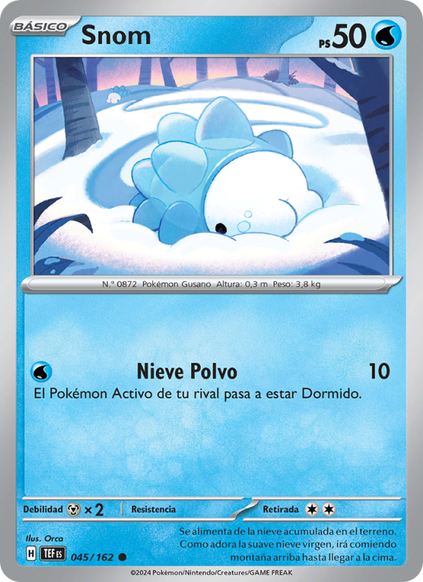 Snom 045 — Temporal Forces (Spanish Pokémon TCG card)