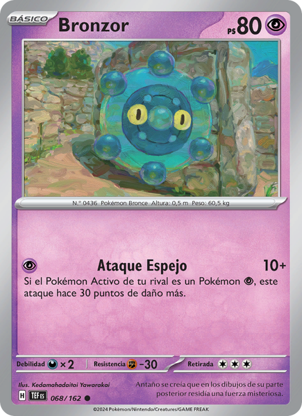 Bronzor 068 — Temporal Forces (Spanish Pokémon TCG card)