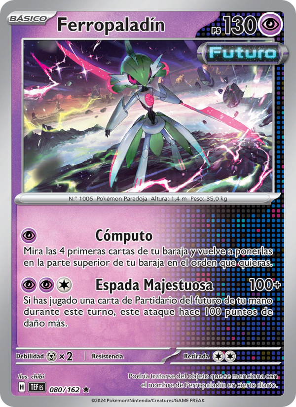 Ferropaladín 080 — Temporal Forces (Spanish Pokémon TCG card)