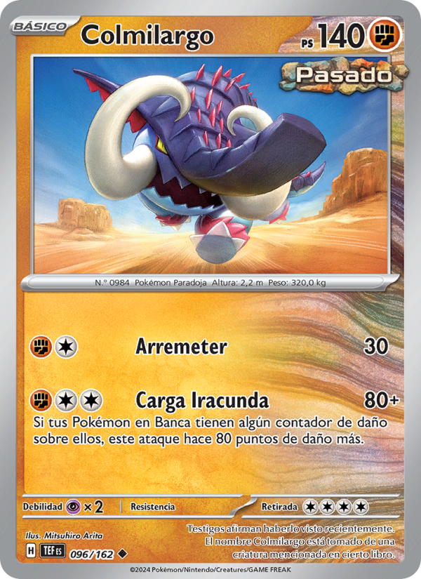 Colmilargo 096 — Temporal Forces (Spanish Pokémon TCG card)