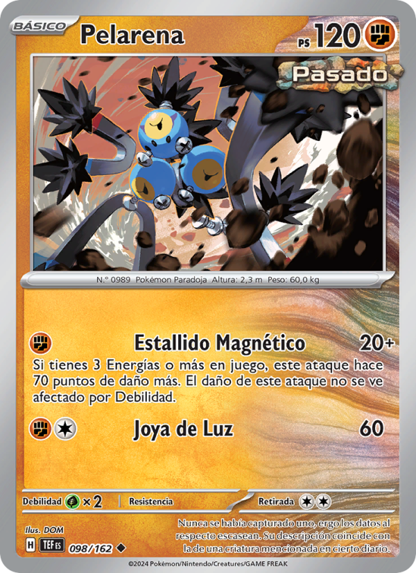 Pelarena 098 — Temporal Forces (Spanish Pokémon TCG card)