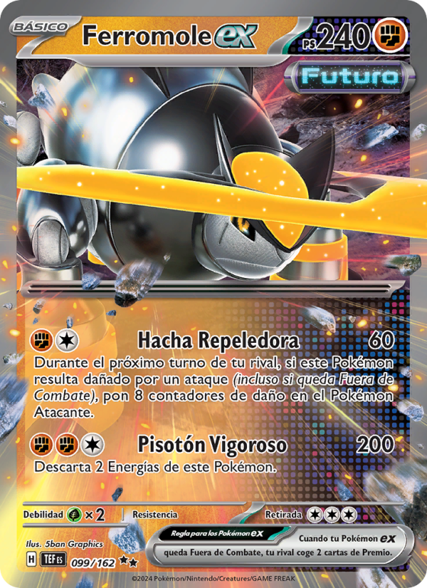 Ferromole ex 099 — Temporal Forces (Spanish Pokémon TCG card)