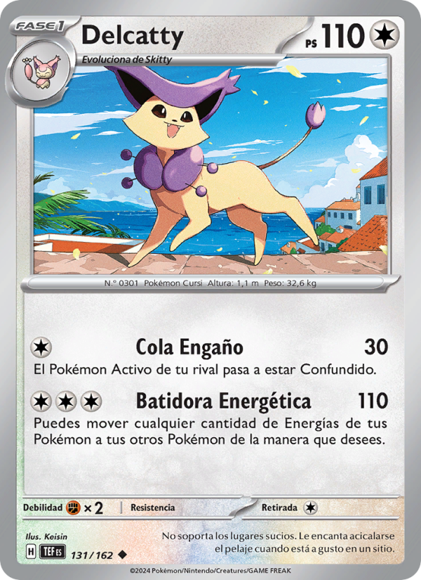 Delcatty 131 — Temporal Forces (Spanish Pokémon TCG card)