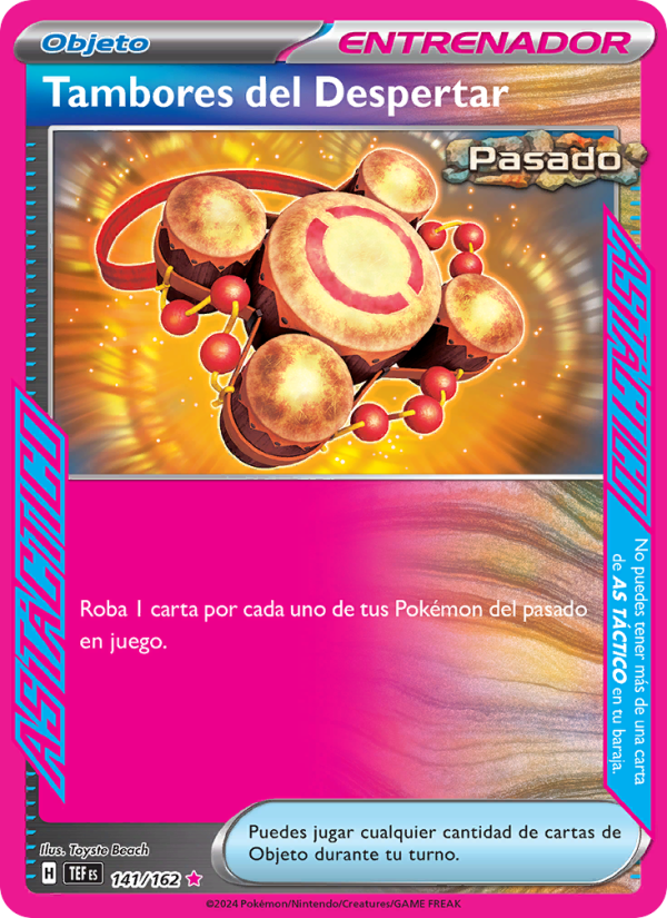 Tambores del Despertar 141 — Temporal Forces (Spanish Pokémon TCG card)