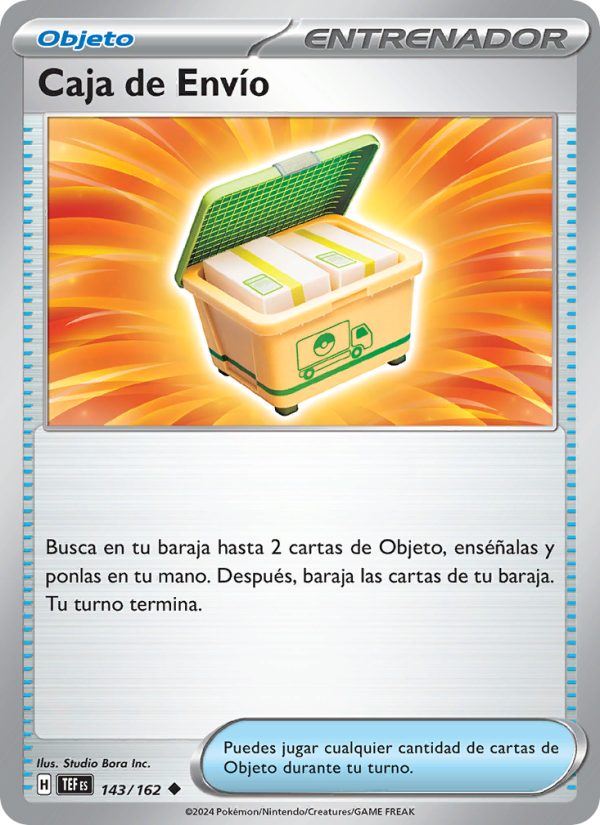 Caja de Envío 143 — Temporal Forces (Spanish Pokémon TCG card)