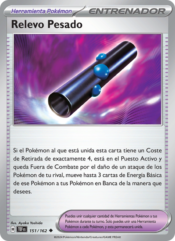 Relevo Pesado 151 — Temporal Forces (Spanish Pokémon TCG card)