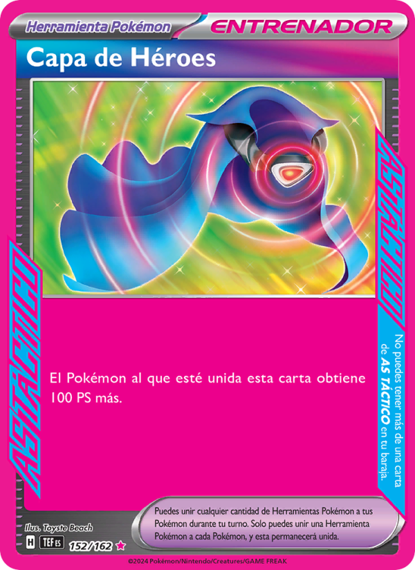Capa de Héroes 152 — Temporal Forces (Spanish Pokémon TCG card)