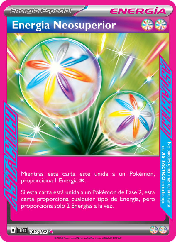 Energía Neosuperior 162 — Temporal Forces (Spanish Pokémon TCG card)