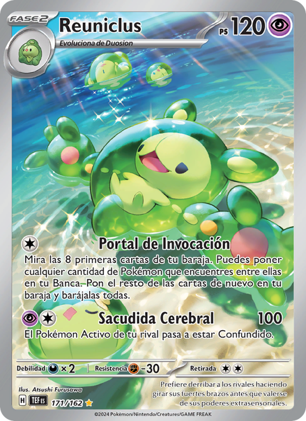 Reuniclus 171 — Temporal Forces (Spanish Pokémon TCG card)