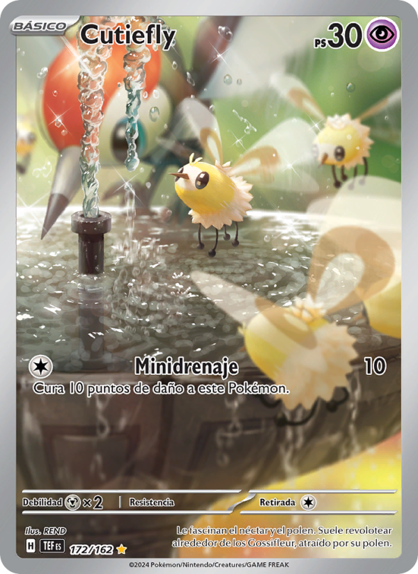 Cutiefly 172 — Temporal Forces (Spanish Pokémon TCG card)