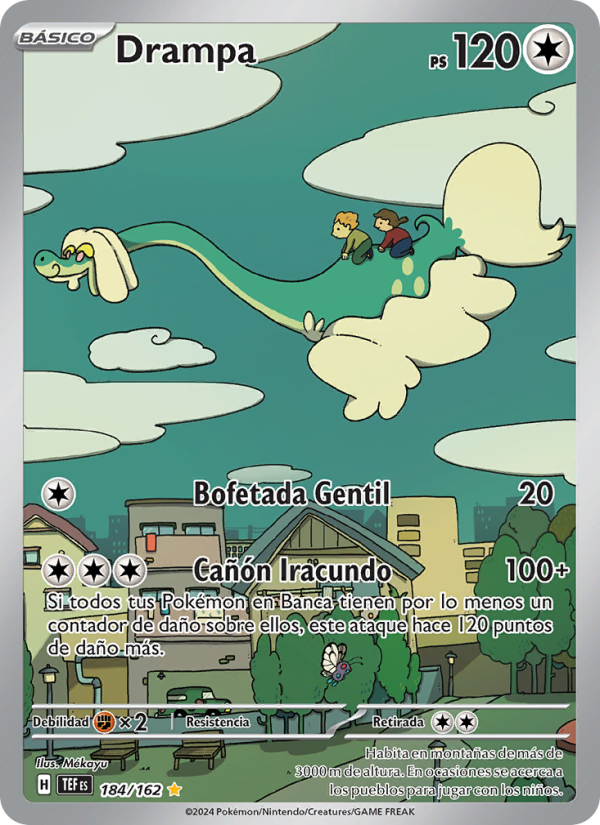 Drampa 184 — Temporal Forces (Spanish Pokémon TCG card)
